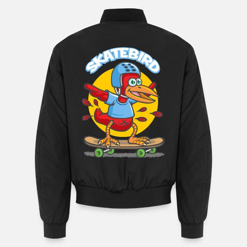 Skatebird - Unisex Bomberjacke - Schwarz
