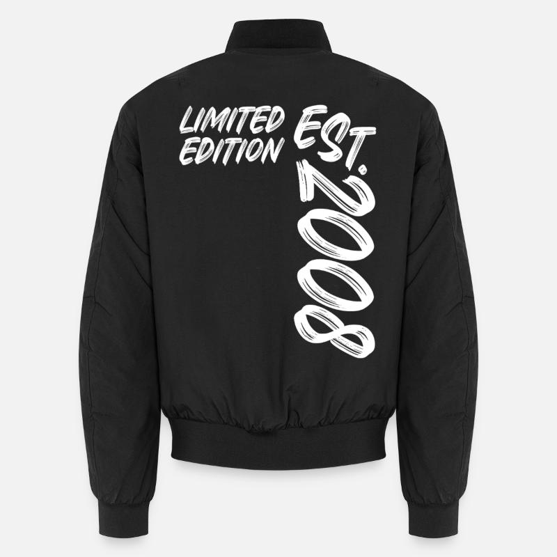 Limited Edition Est. 2008 - Unisex Bomber Jacket - black