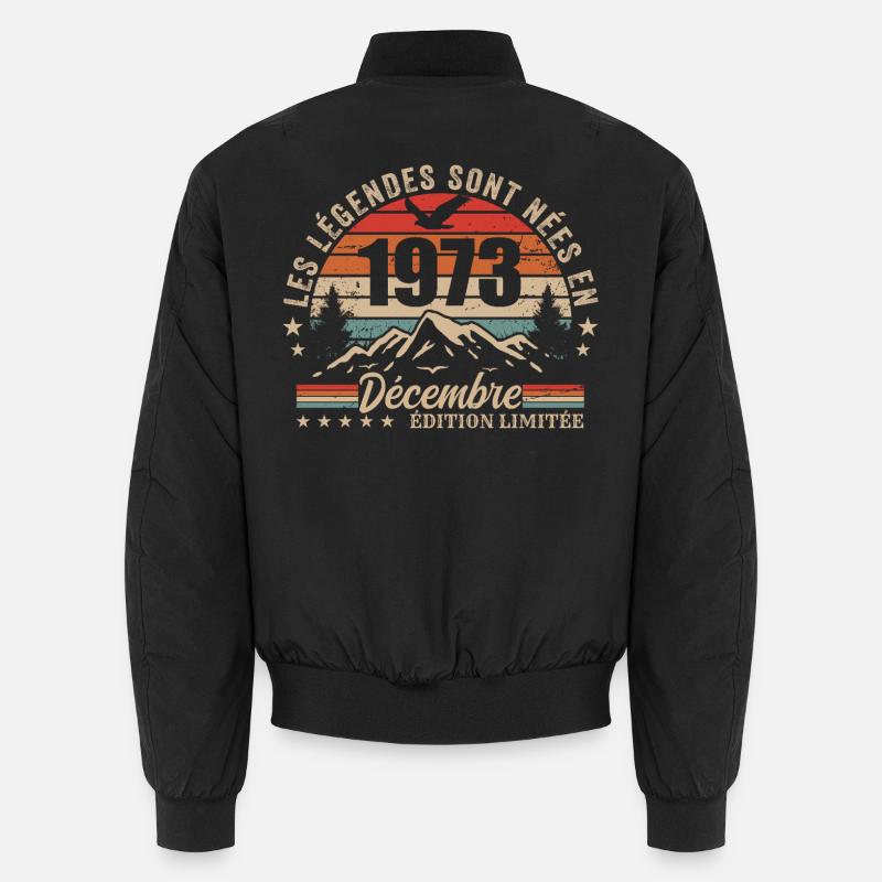Rétro Décembre 1973 - Cadeau 52 Ans Bomber unisexe