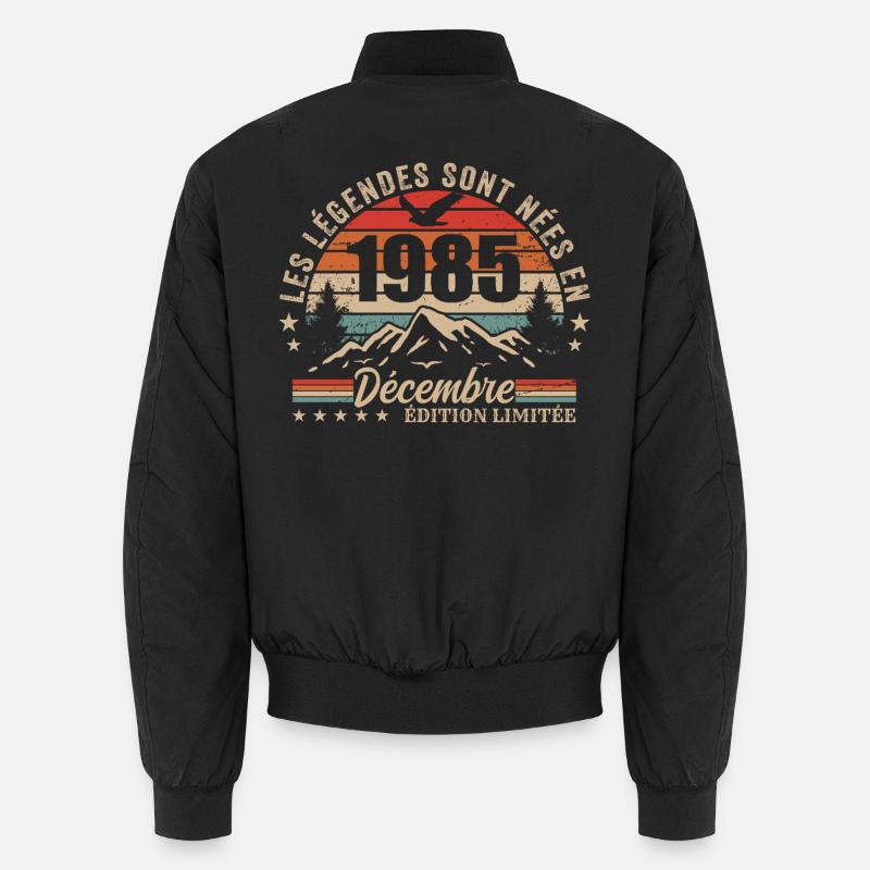 Retro Dezember 1985 – 40-jähriges Jubiläumsgeschenk Unisex Bomberjacke