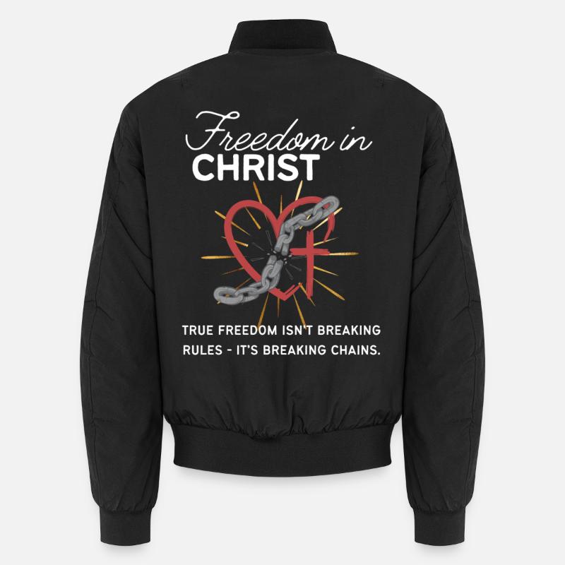 True freedom break the chains - not the rules Unisex Bomber Jacket