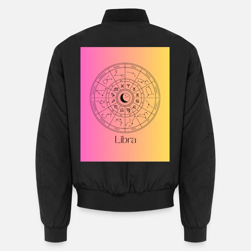 Libra Cercle Zodiac Équilibre Bomber unisexe