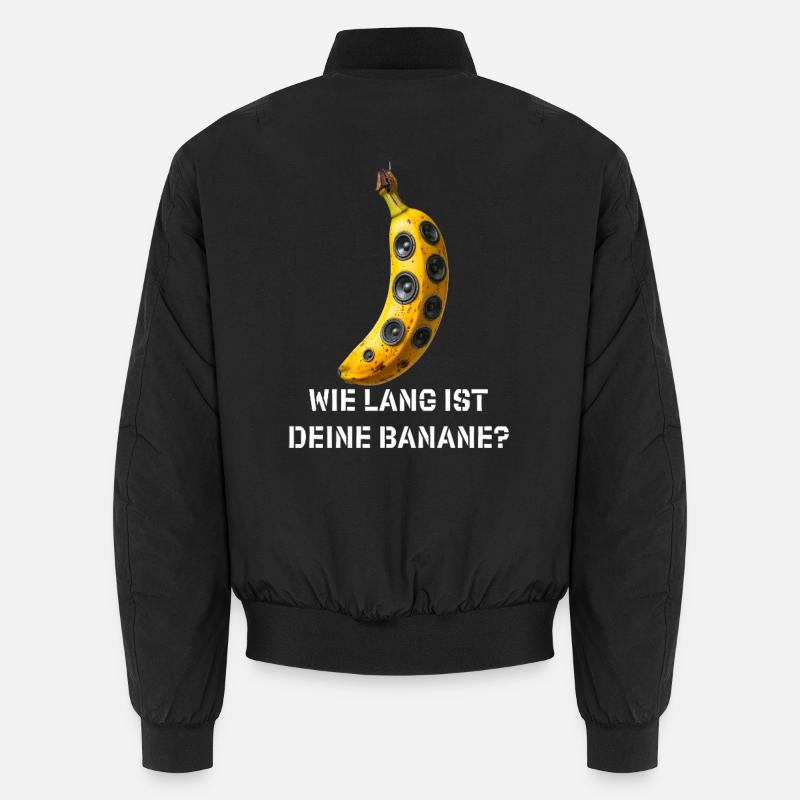 Tontechniker-Witz: Wie lang ist dein Line Array? Unisex Bomberjacke