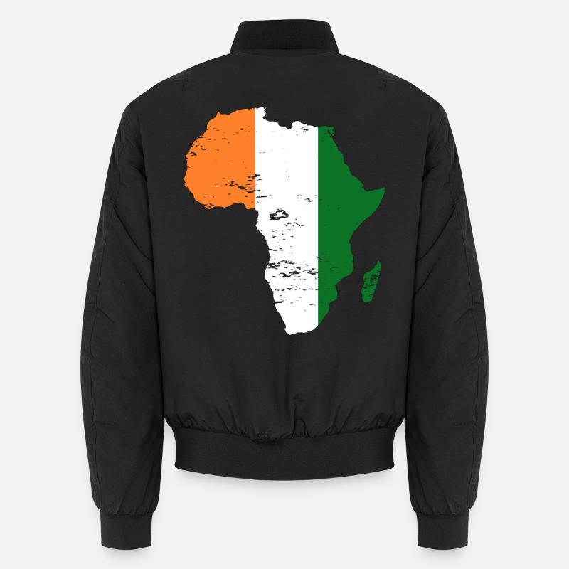 Drapeau de la Côte d’Ivoire Afrique utilisé Bomber unisexe
