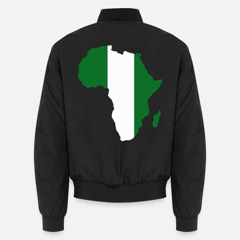 Drapeau du Niger Afrique - Bomber unisexe - noir