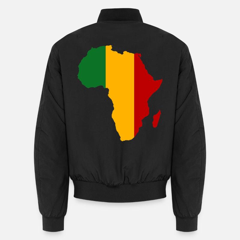 Mali Flagge Afrika - Unisex Bomberjacke - Schwarz