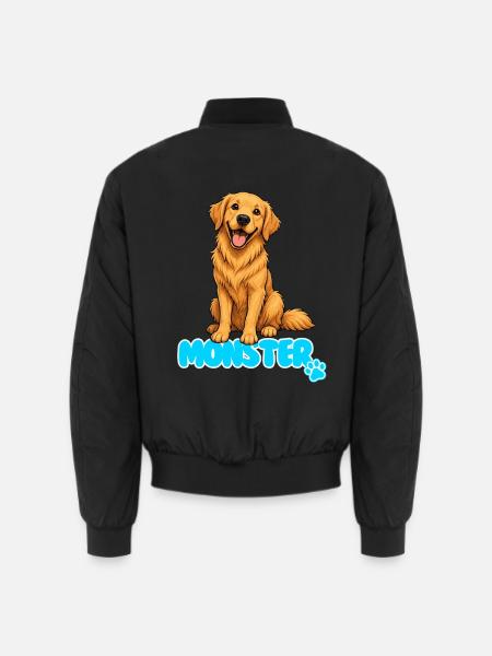 Golden Retriever - Unisex Bomberjacke - Schwarz
