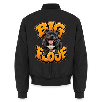 Staffordshire Bull Terrier - Unisex Bomberjacke - Schwarz - Hinten - AI Model Male 185 light (185cm)
