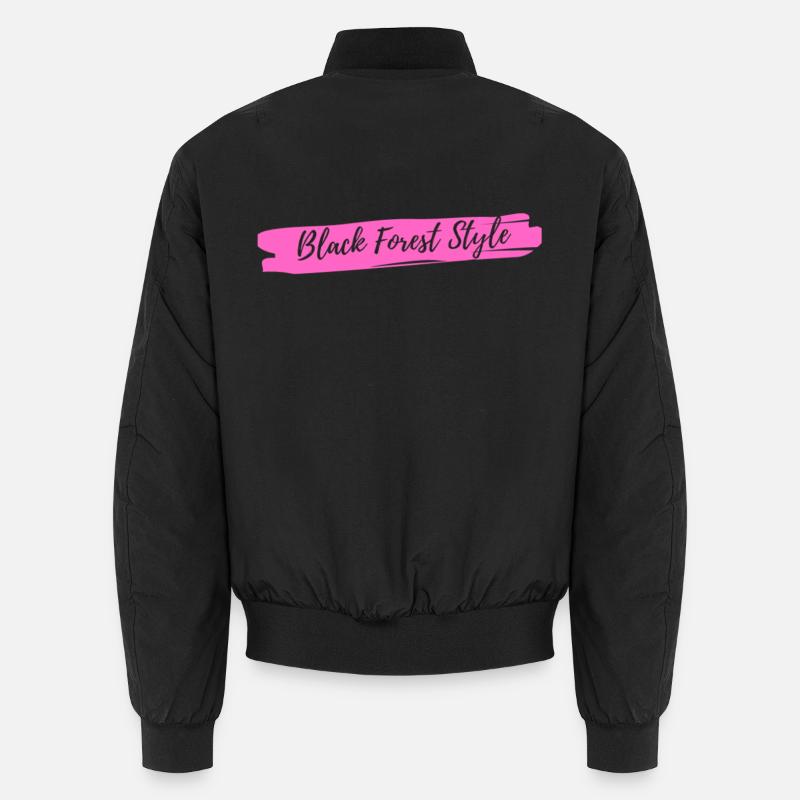 Style Forêt-Noire Rose Bomber unisexe