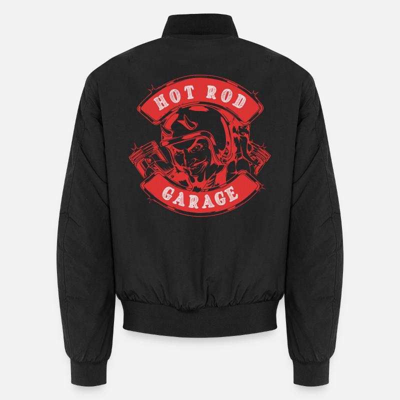 Hot Rod Garage V8 - Unisex Bomber Jacket - black