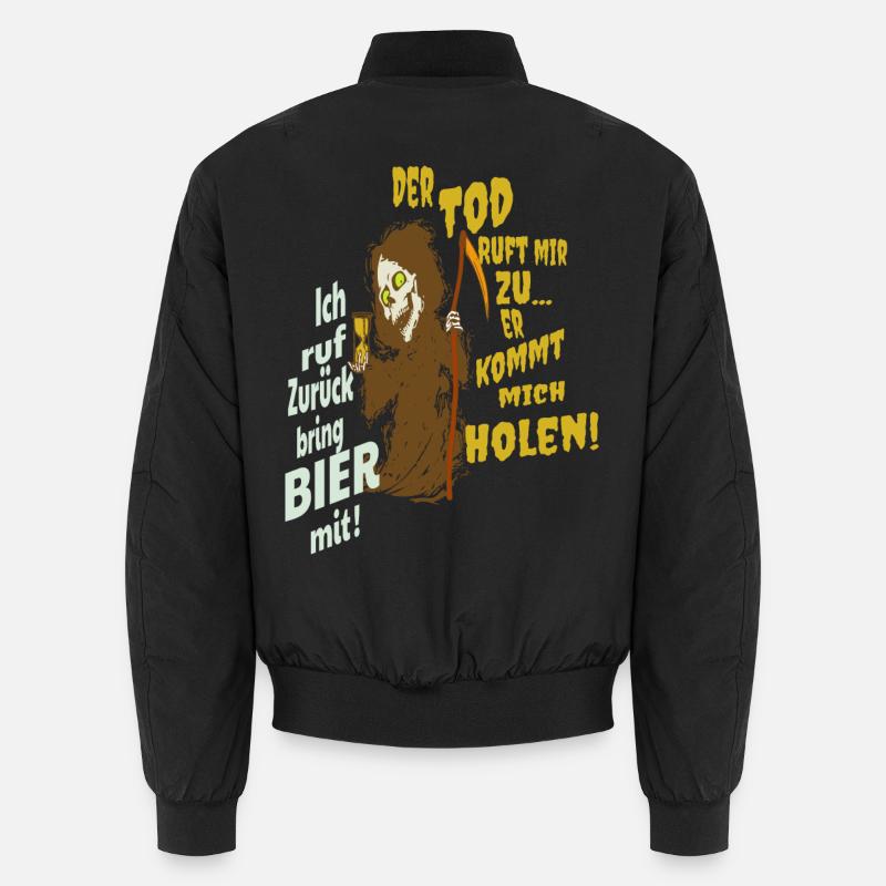 Lustiger Sensenmann - Unisex Bomberjacke - Schwarz