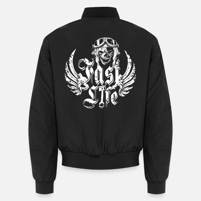 Biker life - Unisex Bomber Jacket - black