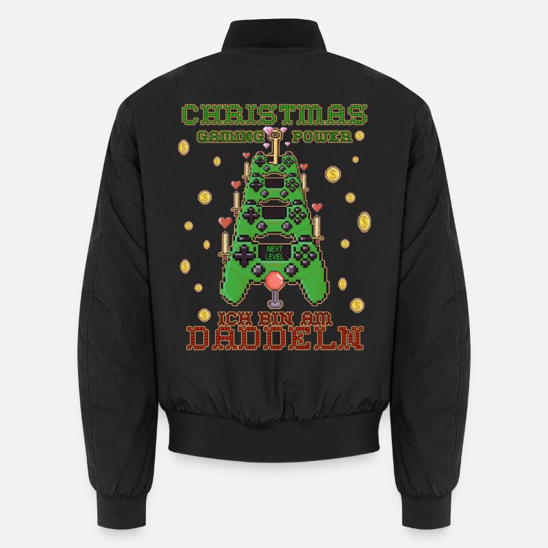 Weihnachten Gaming Unisex Bomberjacke