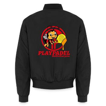 Exclusif Ape Padel - Bomber unisexe - noir - Dos - AI Model Male 185 light (185cm)