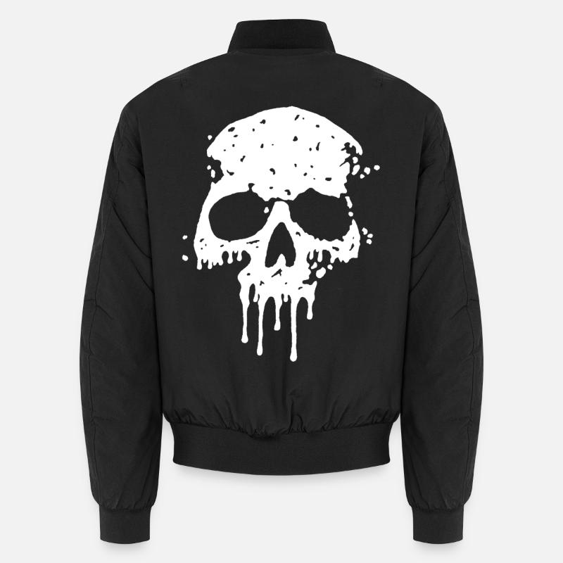 Crâne graffiti - Bomber unisexe - noir