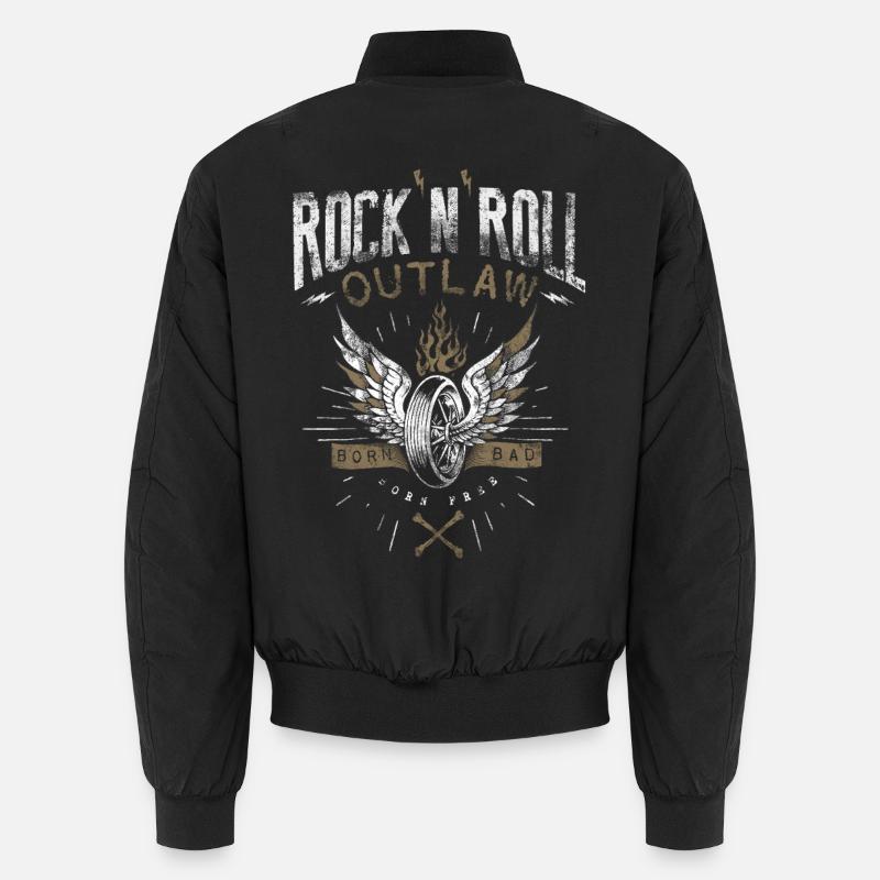 Rock & Roll Outlaw - Unisex Bomberjacke - Schwarz
