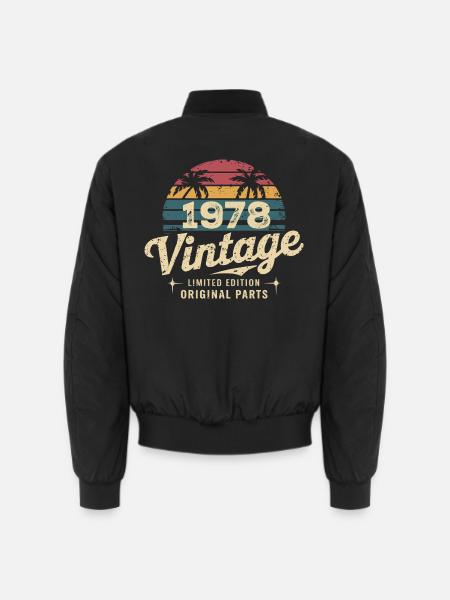 Großartig seit 1978 1978 Geburtstagsgeschenk - Unisex Bomberjacke - Schwarz