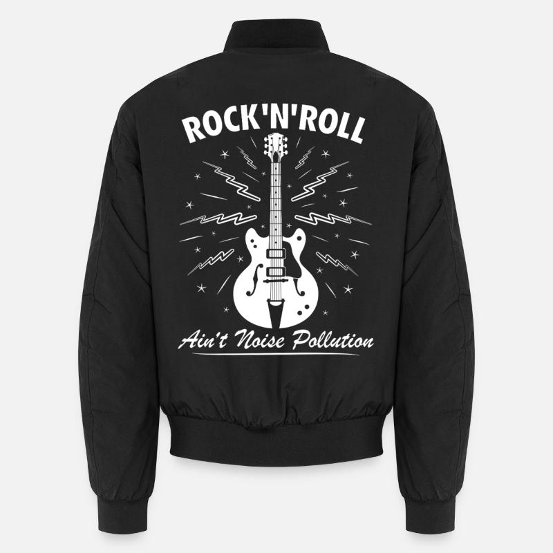 Le rock 'n' roll n’est pas de la pollution sonore Bomber unisexe