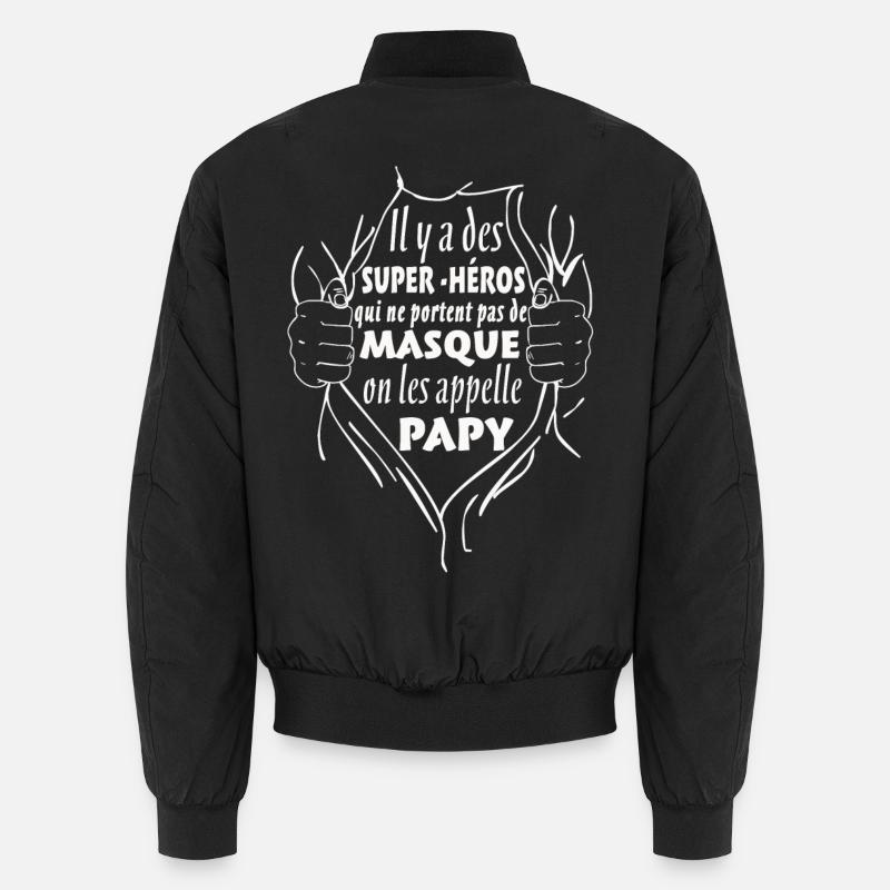 Papy Super-Héros Bomber unisexe