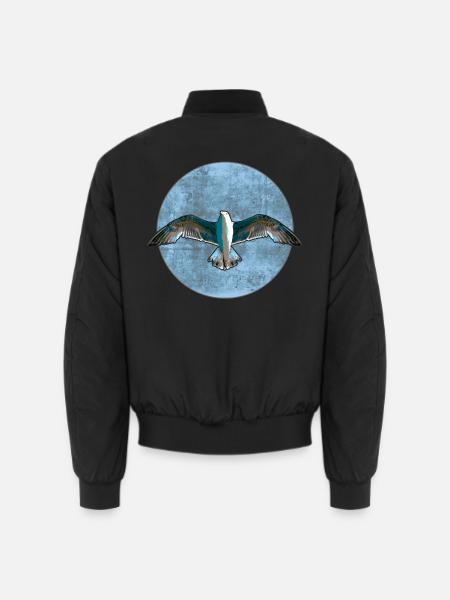 Gull - Unisex Bomber Jacket - black
