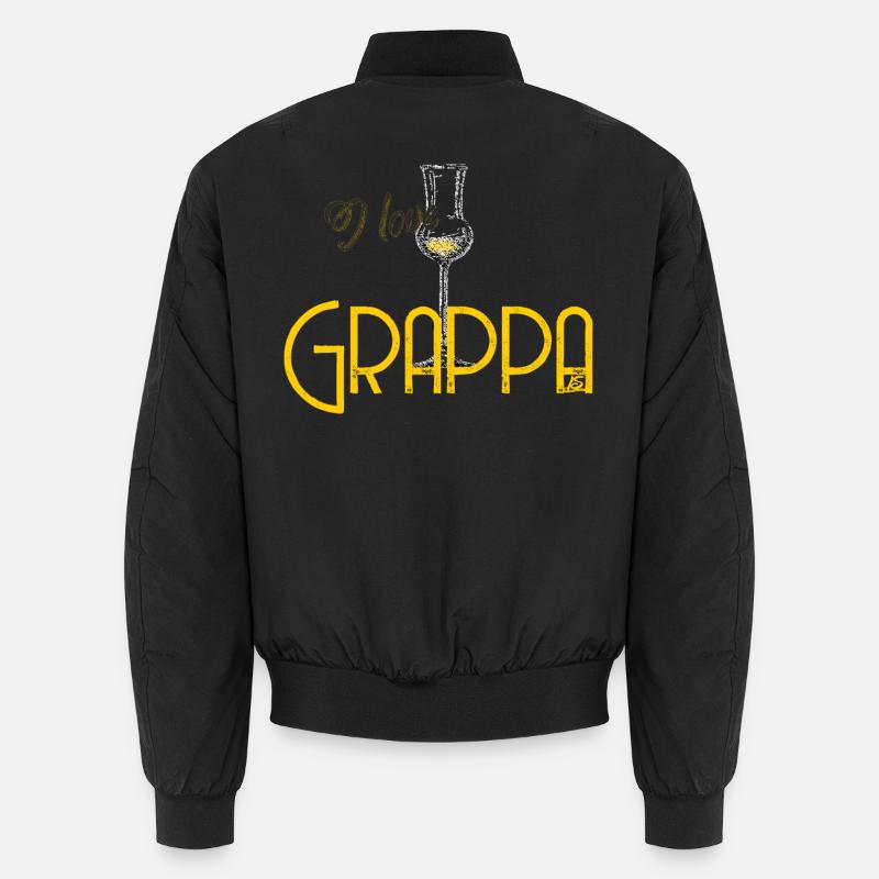 I love Grappa - Unisex Bomber Jacket - black