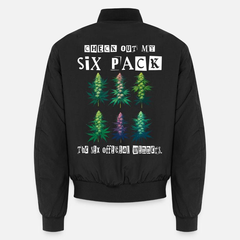 Cannabis Six Pack Unisex Bomberjacke