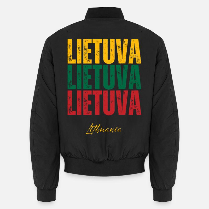 Fierté lituanienne, drapeau de la Lituanie Bomber unisexe