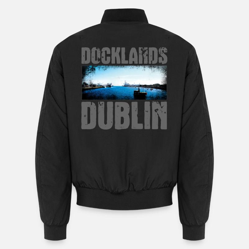 Docklands Dublin Wasseransicht Unisex Bomberjacke
