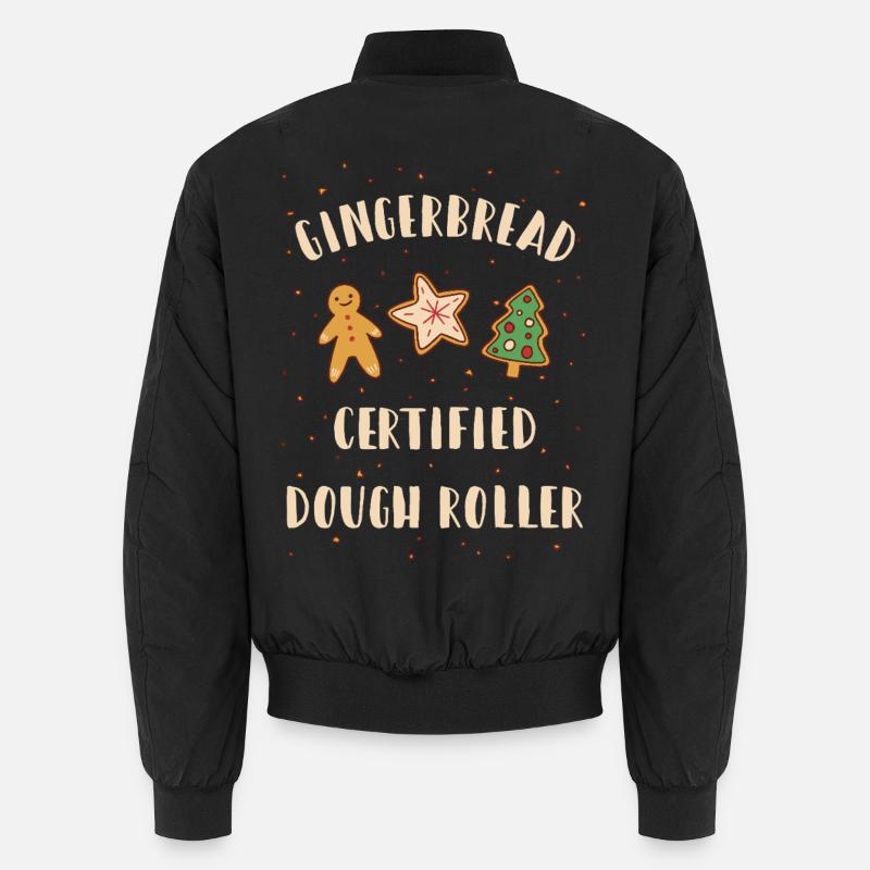 Gingerbread Dough Roller - Weihnachten backen Unisex Bomberjacke