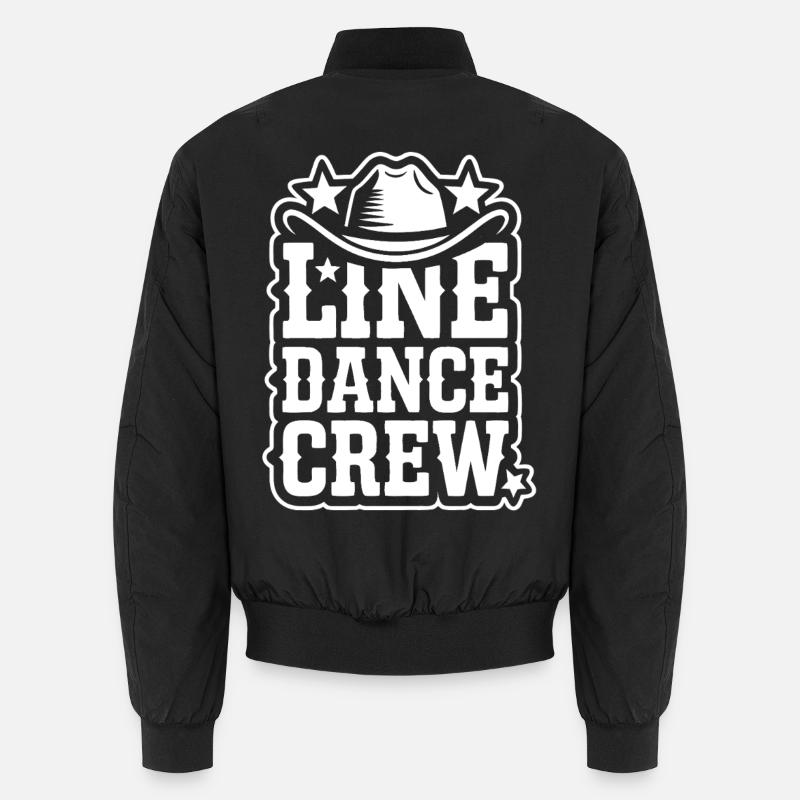 Line Dance Crew – Western Hat Logo Unisex Bomber Jacket