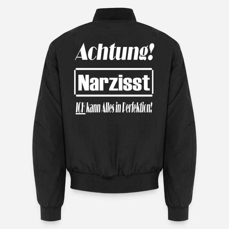 Narzisst, Perfektion, Selbstverliebt, Geschenkidee - Unisex Bomberjacke - Schwarz