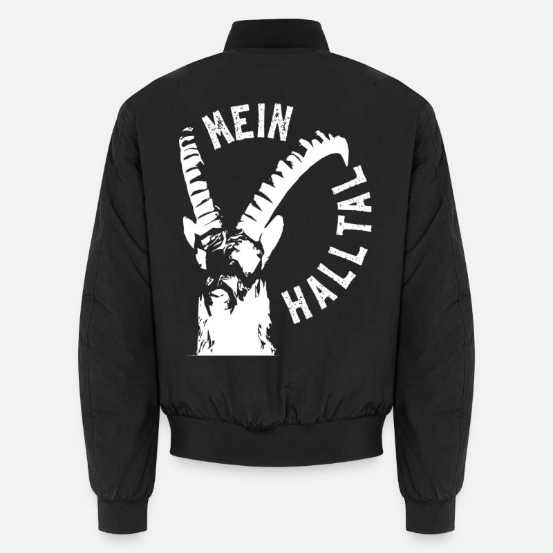 MEIN HALLTAL Steinbock - Unisex Bomberjacke - Schwarz