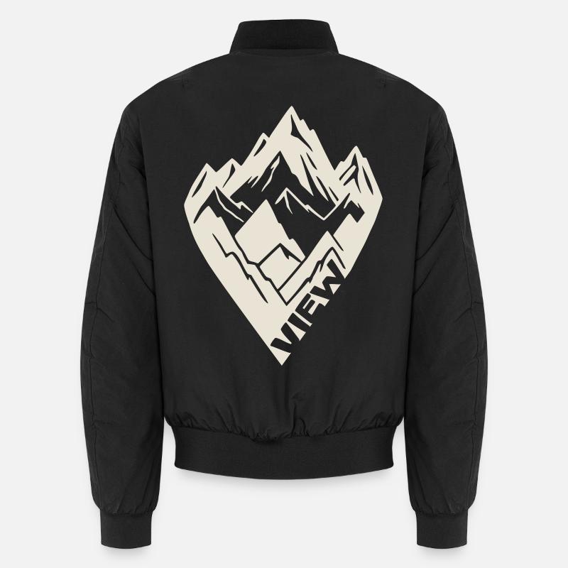 Bergblick [Weiß] Unisex Bomberjacke