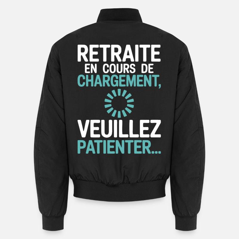 Retreat Loading – Senior Humor Unisex Bomber Jacket