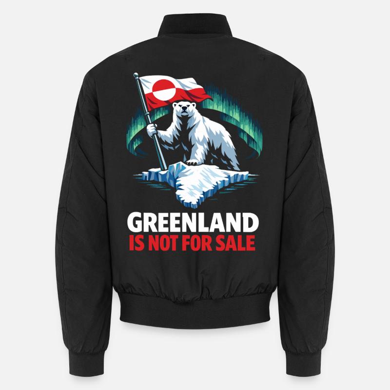 Drapeau de l’ours du Groenland Non à vendre Bomber unisexe
