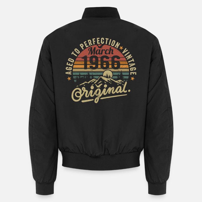 March 1966 - Unisex Bomber Jacket - black