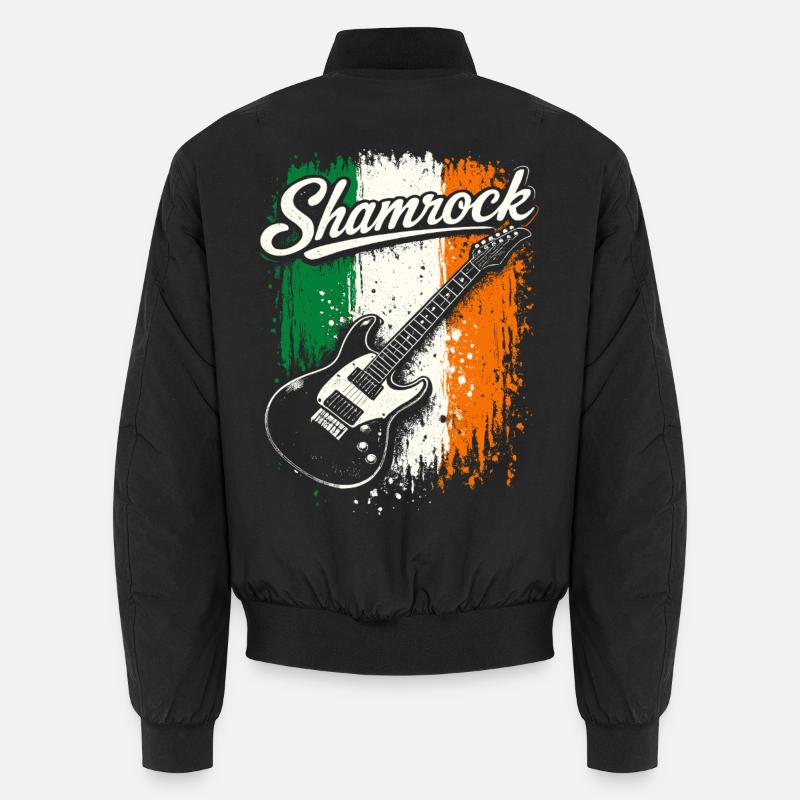 St Patrick Guitare électrique Irish Flag Rock Bomber unisexe