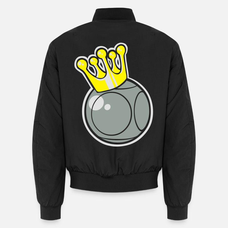 king petanque logo flex Unisex Bomberjacke
