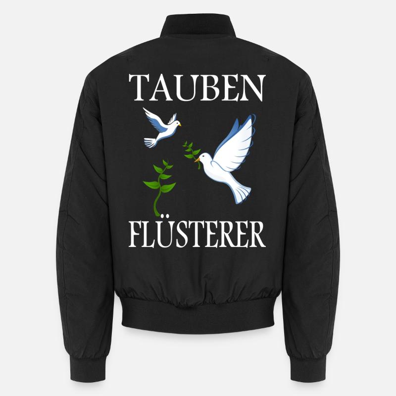 Tauben Flüsterer - Unisex Bomberjacke - Schwarz