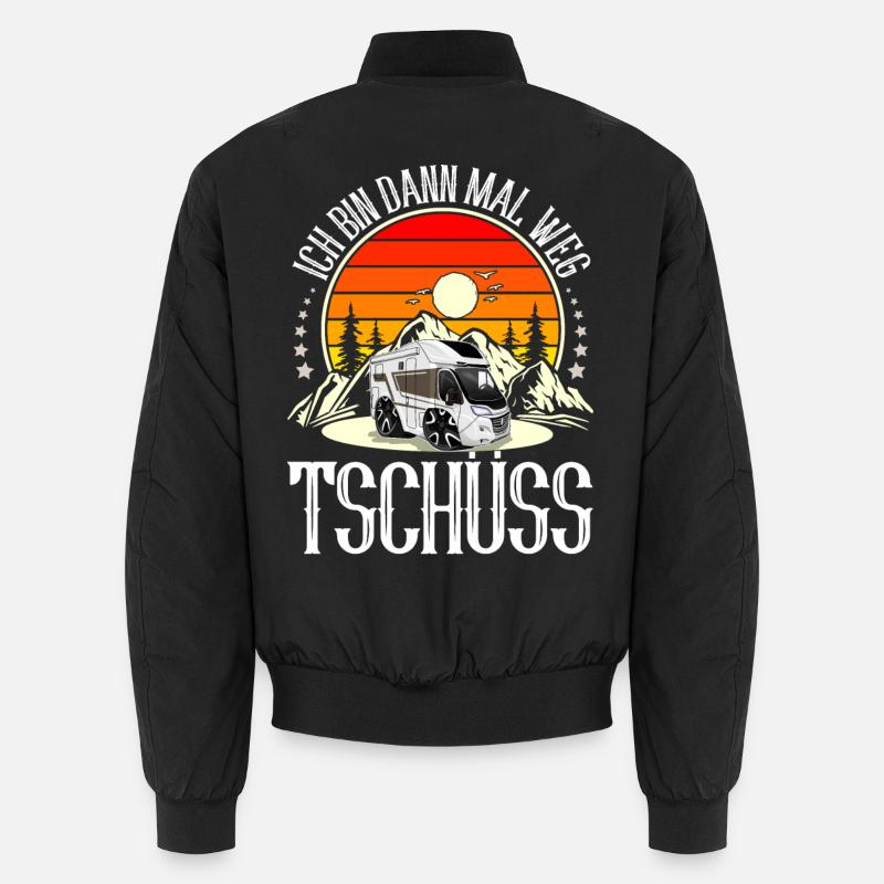 Camping Camper Campen Unisex Bomberjacke