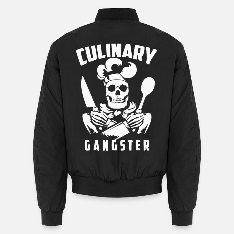 Culinary Gangster Skeleton Chef Unisex Bomberjacke
