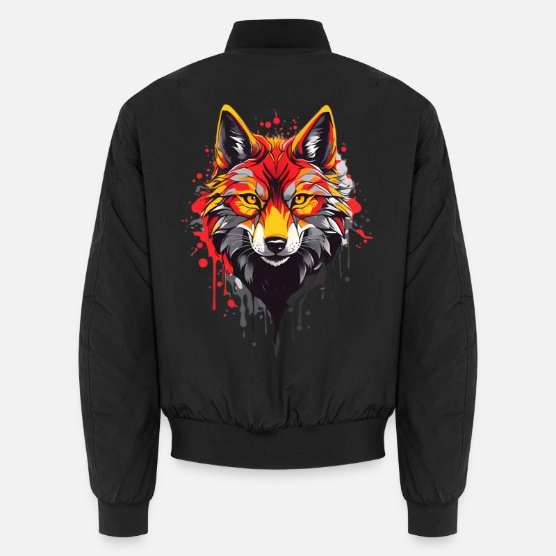 Coole Wolf Unisex Bomberjacke