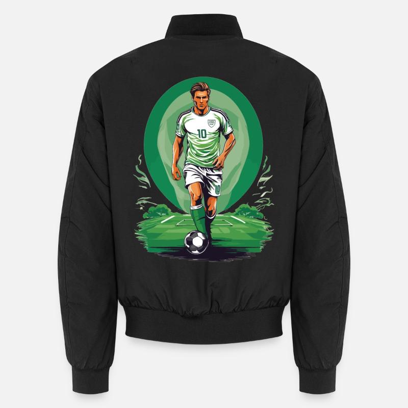Soccer Match - Unisex Bomber Jacket - black