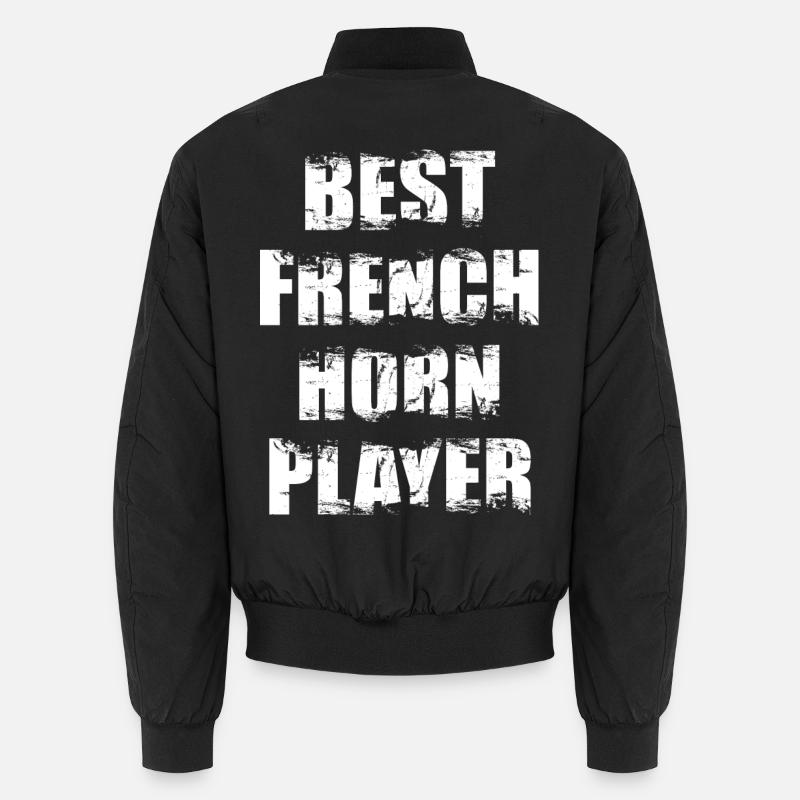 Bester Waldhornspieler Unisex Bomberjacke