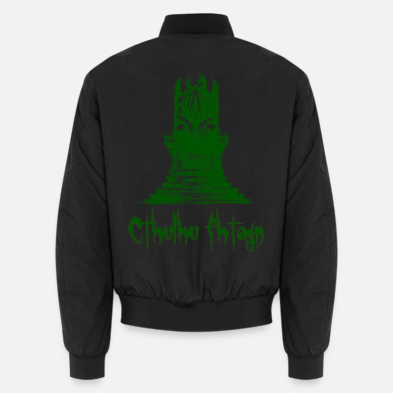 Statue von Cthulhu Unisex Bomberjacke