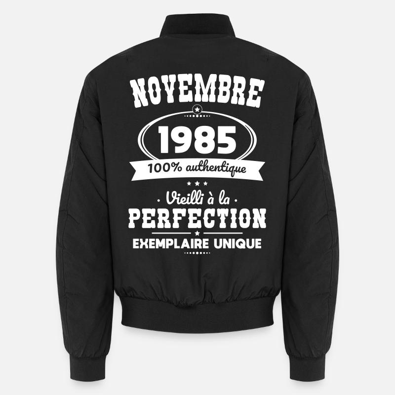 40-jähriges Jubiläum - November 1985 Perfektion Unisex Bomberjacke