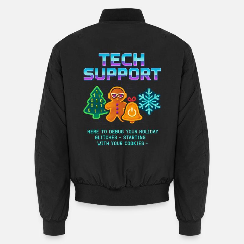 Lustiger Technischer Support Debug Weihnachten Unisex Bomberjacke