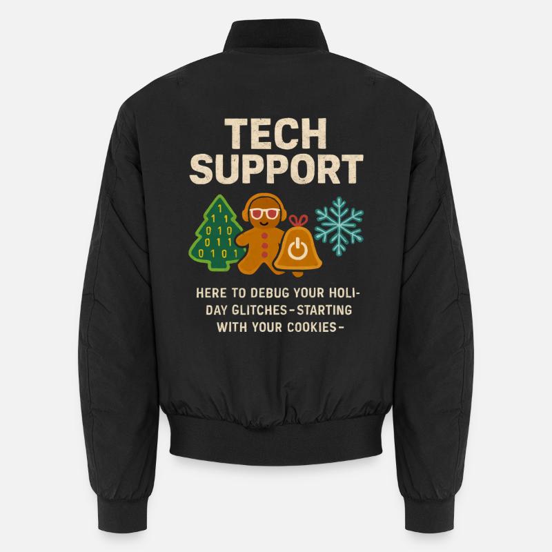 Débogage du support informatique des cadeaux de Noël administratifs Bomber unisexe