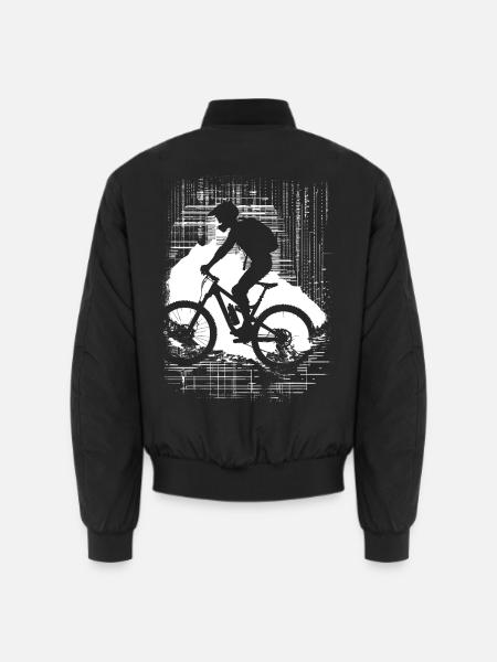 Mountainbike Liebhaber - Unisex Bomberjacke - Schwarz