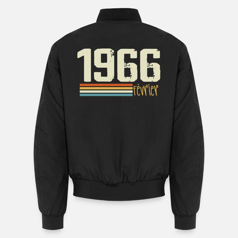 Février 1966 - Février 1966 Anniversaire 1966 Bomber unisexe